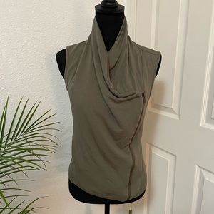 Caslon || Military Green Front Drape Jacket